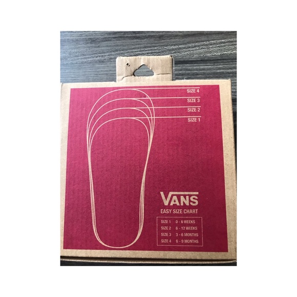 VANS CRIB VELCRO TODDLER SHOES SIZE 3-6 MONTHS - Picture 6 of 6